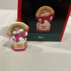 Hallmark Keepsake Ornament Mom 1992‎ Miniature Christmas Tree Decor Gift